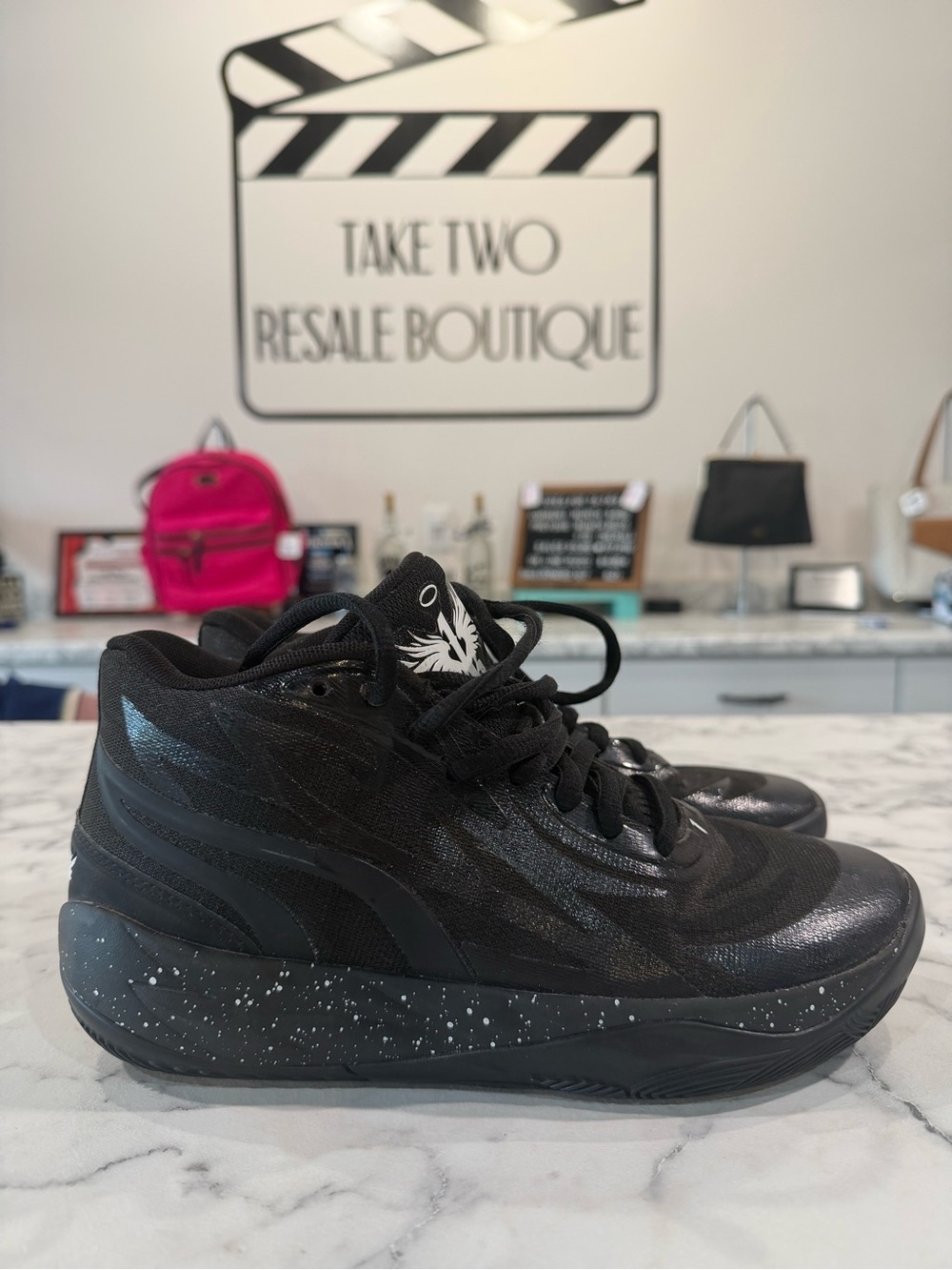 MEN'S 6.5 US Puma Lamelo Ball MB.02 'Oreo' Shoes 379425-01 Basketball Shoes